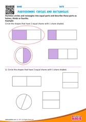 Partitioning Circles and Rectangles